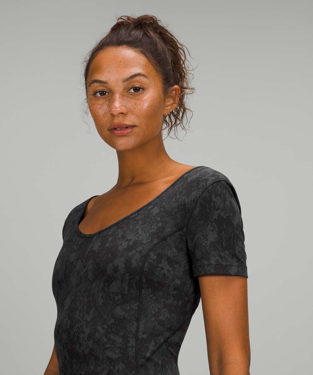 Lululemon Align T-shirt - Hideaway Camo Deep Coal Multi - lulu