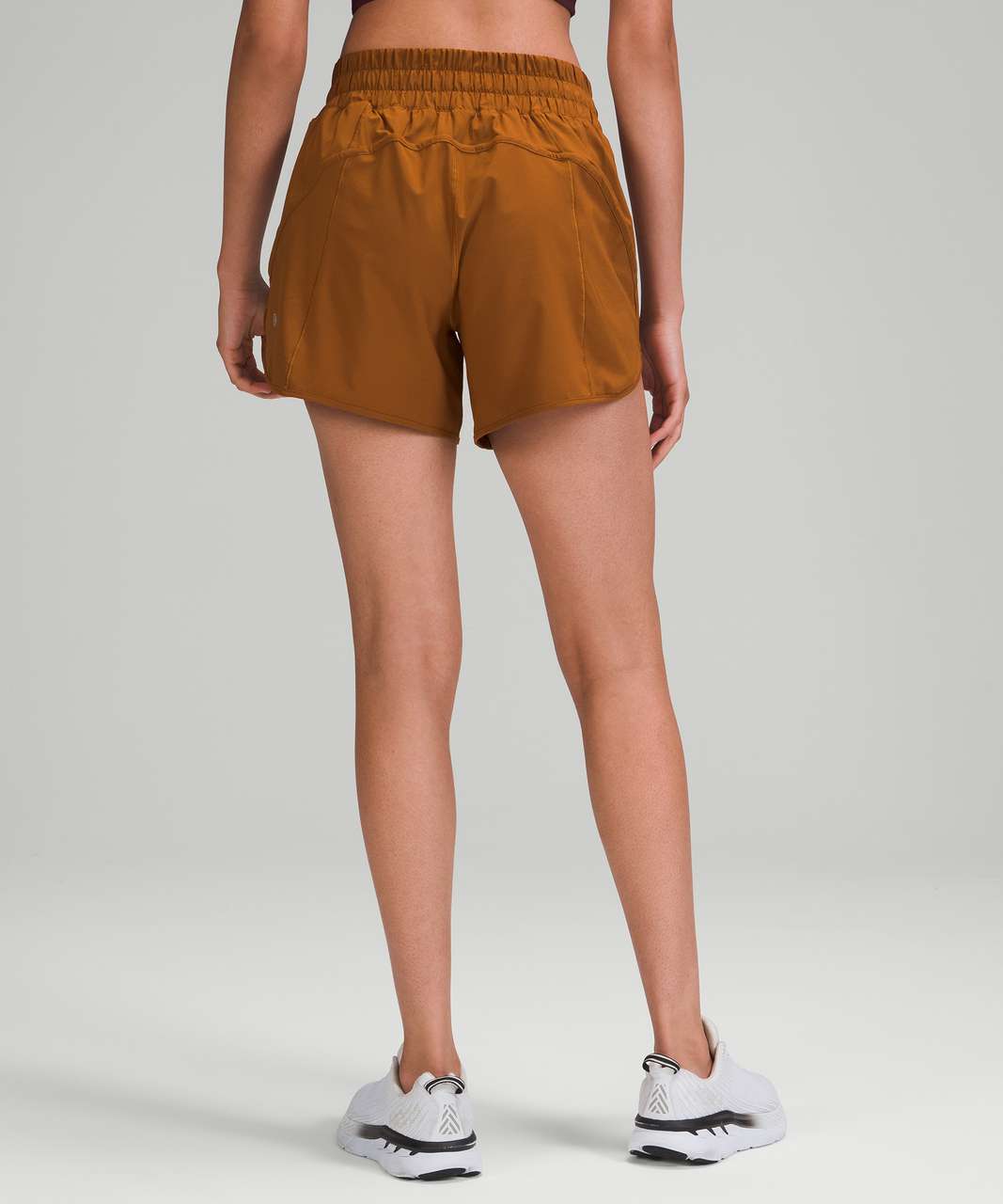 Lululemon Track That Mid-Rise Lined Short 5" - Copper Brown