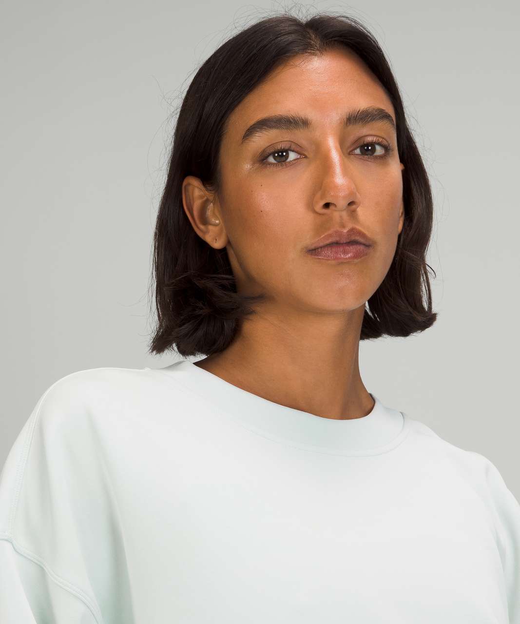 Lululemon Perfectly Oversized Cropped Crew *Softstreme - Ocean Air