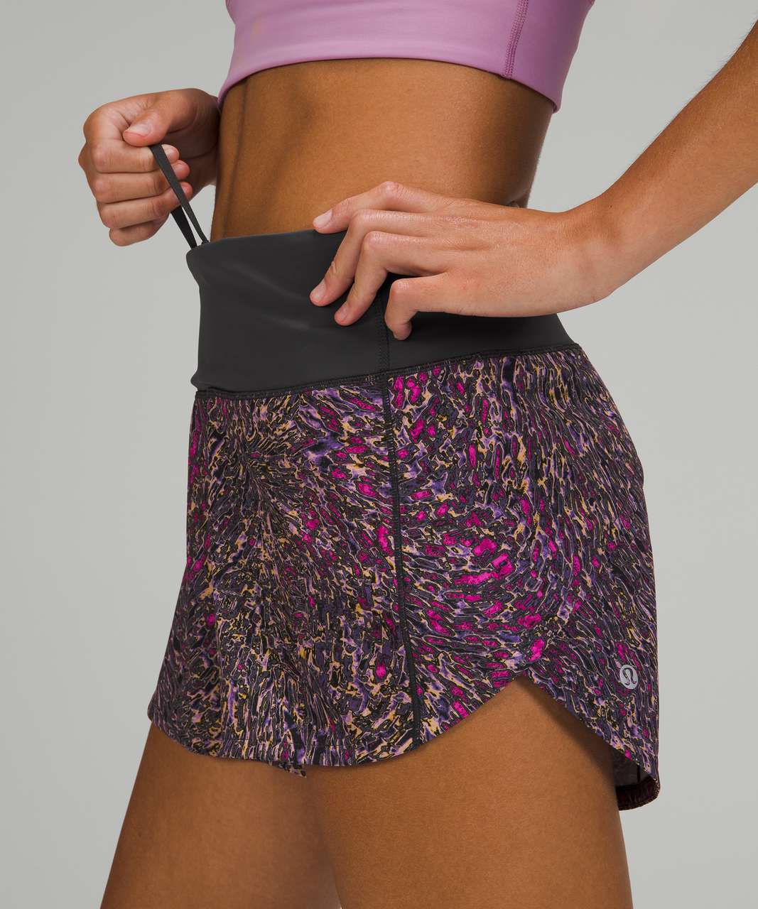 Lululemon Speed Up Mid-Rise Short 4 - Topography Multi / Graphite Grey -  lulu fanatics