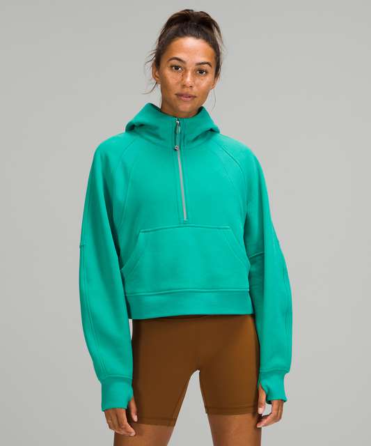 Lululemon Scuba Oversized 1/2 Zip Hoodie - Rosemary Green - lulu