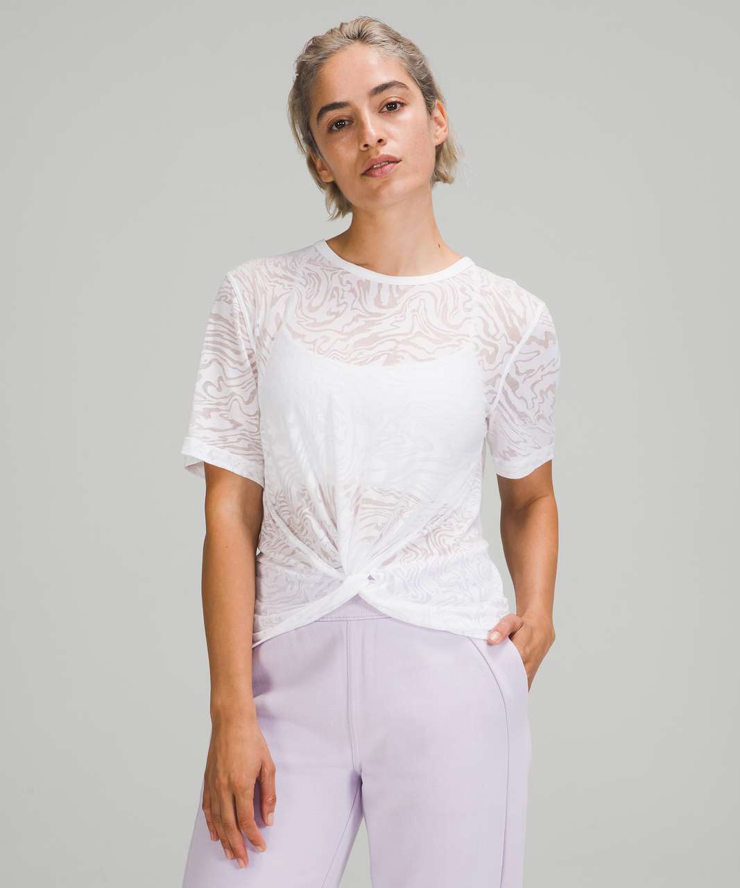 Lululemon Crescent Tee *Veil - White