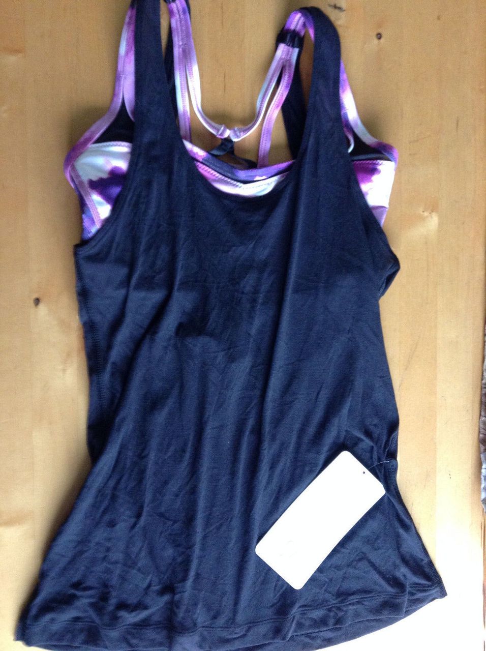 Lululemon Sweaty Endeavor Tank - Black / Blooming Pixie Multi