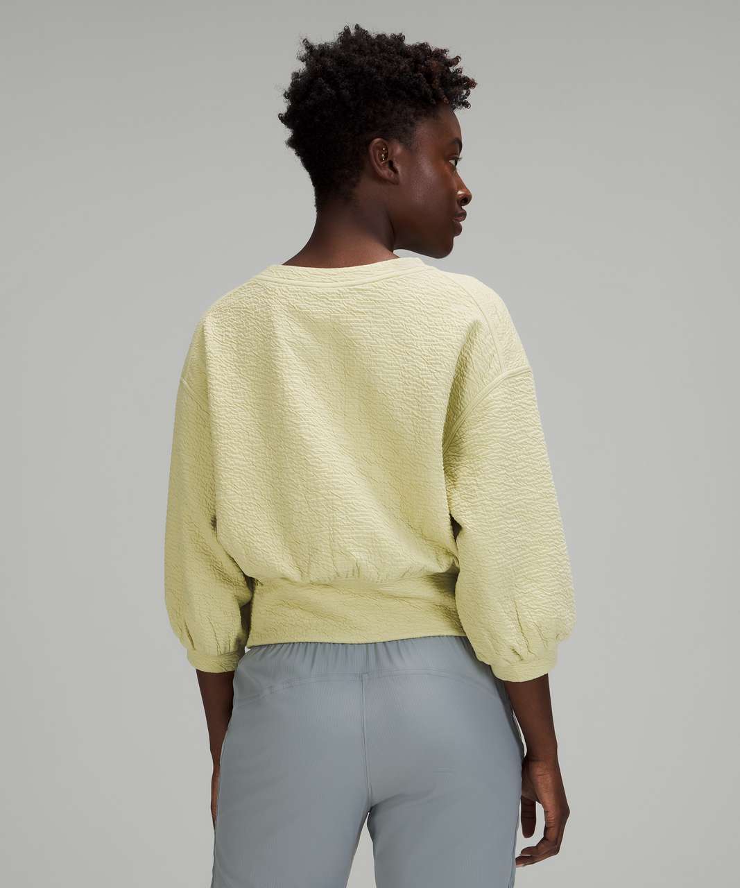 Lululemon Textured Crewneck Pullover - Dew Green