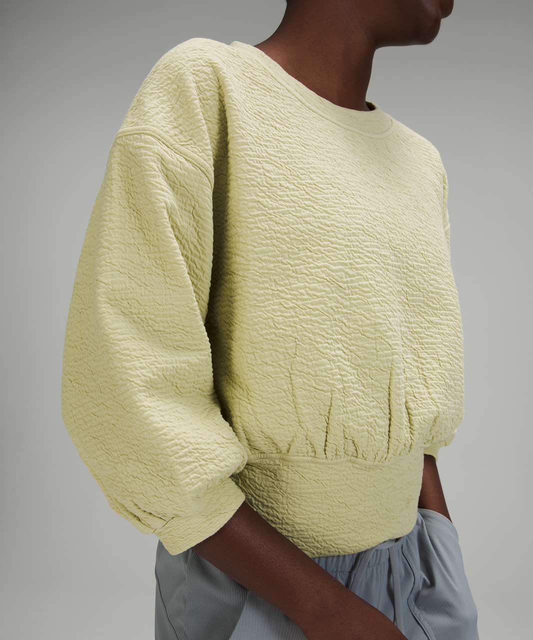 Lululemon Textured Crewneck Pullover - Dew Green