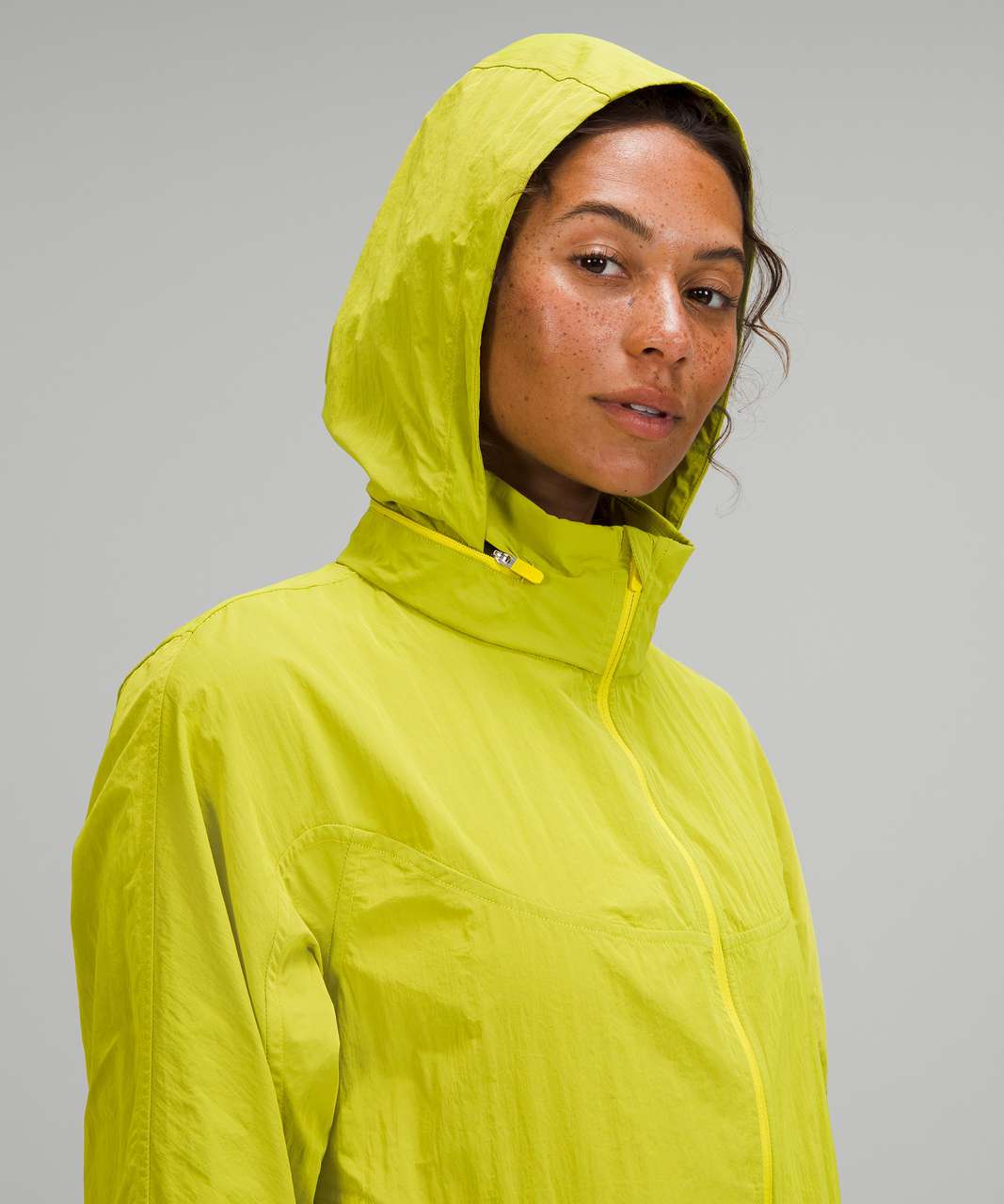 Lululemon Lightweight Hooded Jacket - Yellow Serpentine - lulu