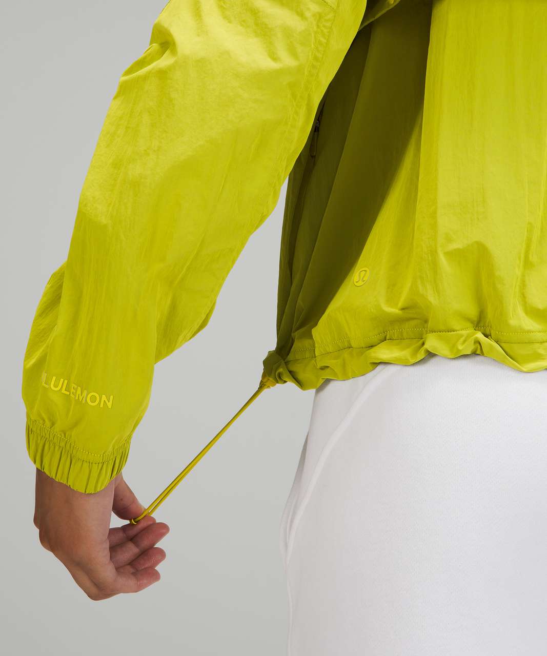 Lululemon Lightweight Hooded Jacket - Yellow Serpentine