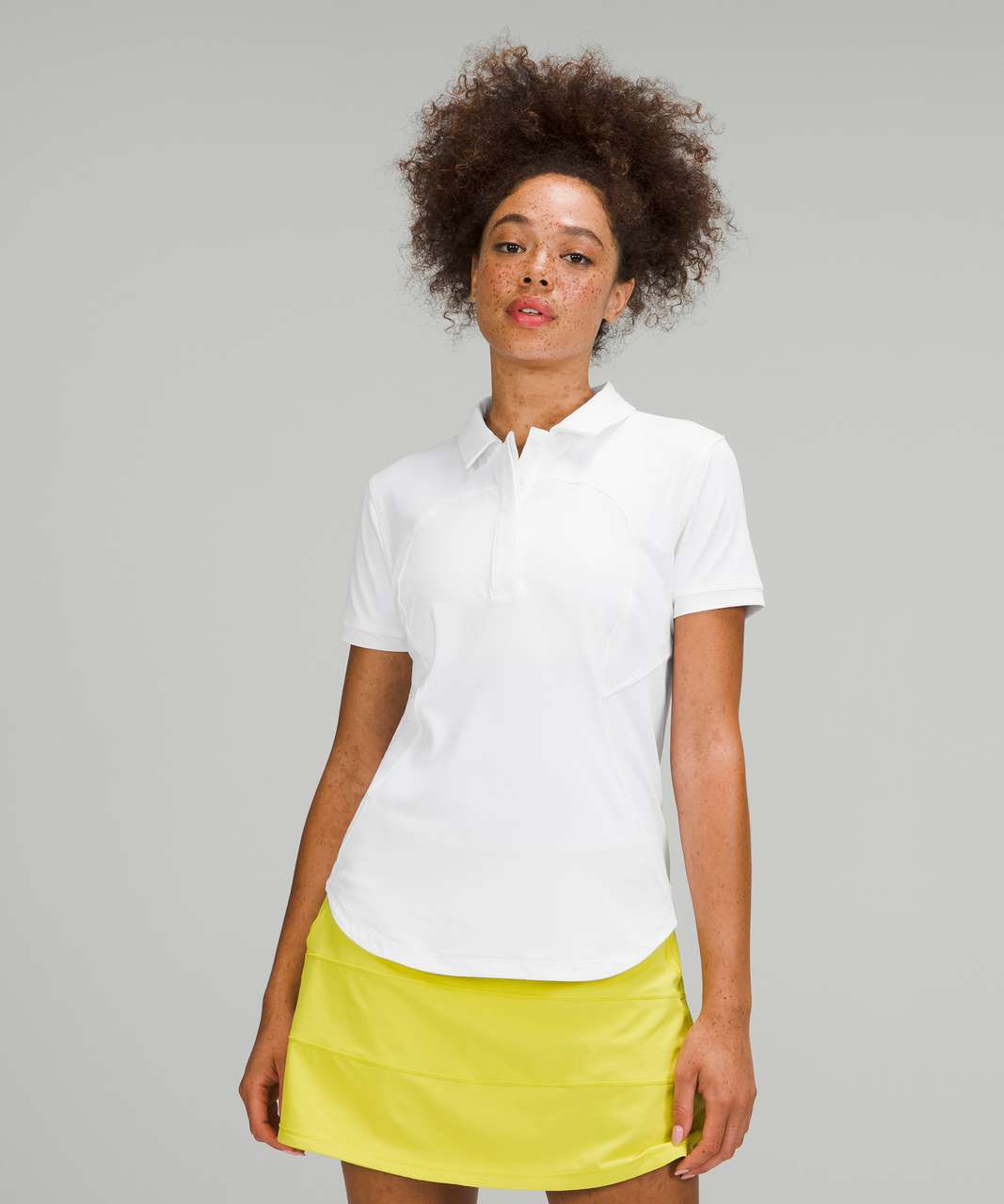 Lululemon Quick-Drying Short Sleeve Polo Shirt - White