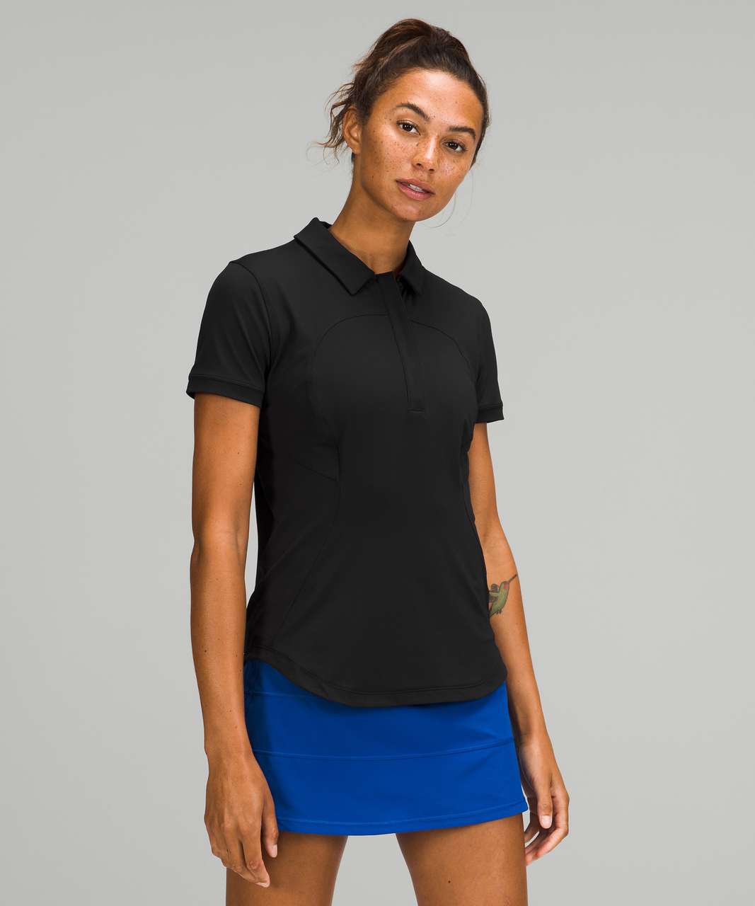 Lululemon Quick-Drying Short Sleeve Polo Shirt - Black