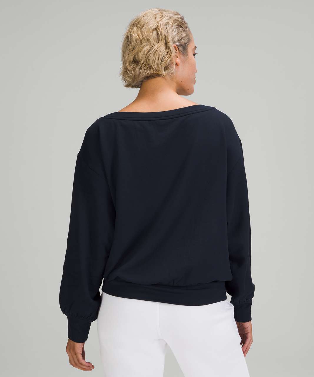 Lululemon Pleated Modal Fleece Pullover - True Navy