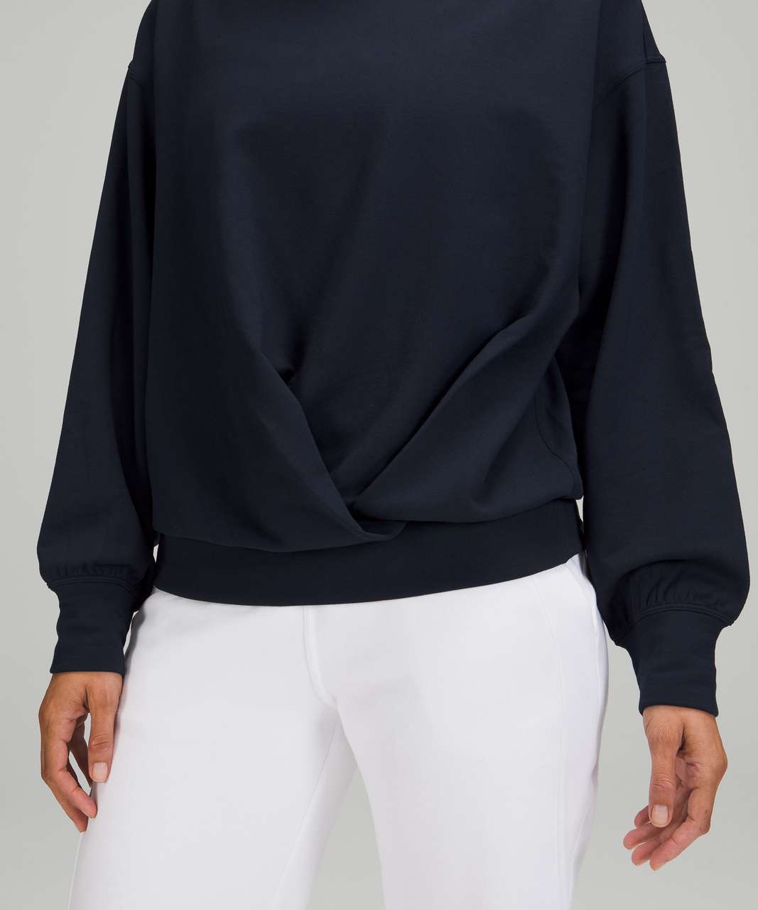 Lululemon Pleated Modal Fleece Pullover - True Navy