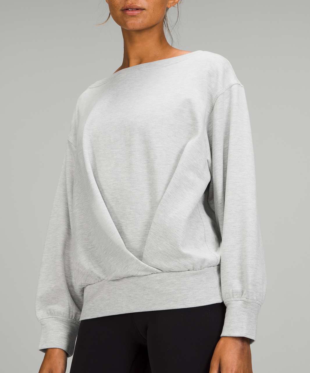 Grey Night Out Over Shoulder Pullover – Frillu