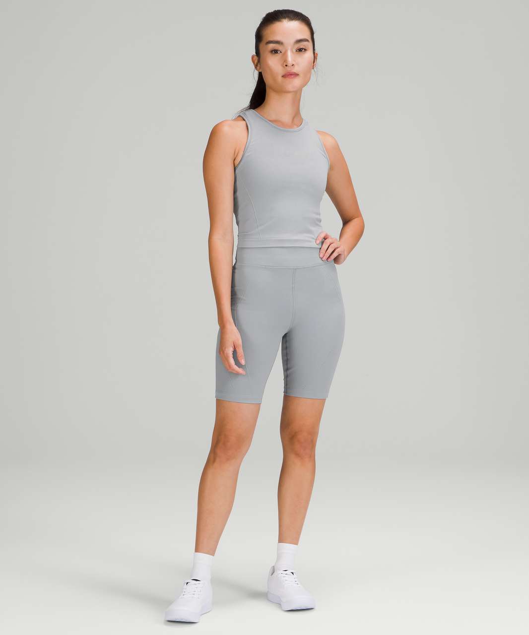 Lululemon For the Chill of It Crop Tank - Rhino Grey