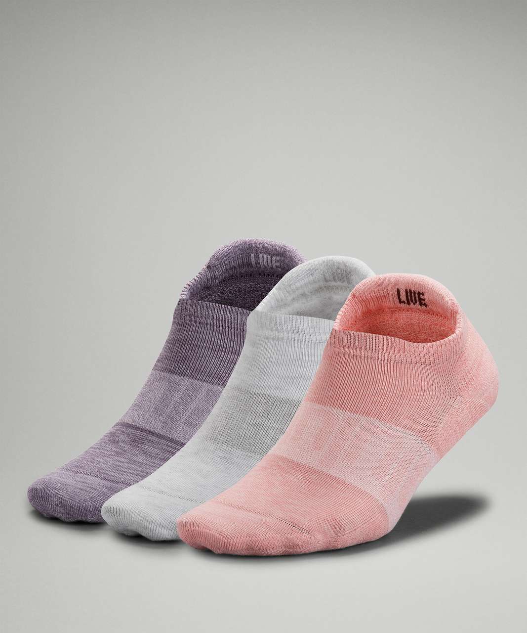 Lululemon Daily Stride Low Ankle Sock *3 Pack - Pink Puff / White / Dusky Lavender