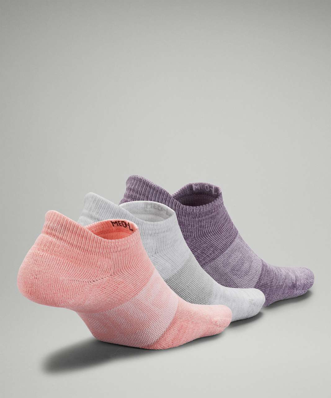 Lululemon Daily Stride Low Ankle Sock *3 Pack - Pink Puff / White / Dusky Lavender