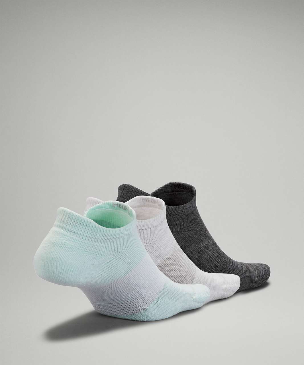 Lululemon Daily Stride Low Ankle Sock *3 Pack - Delicate Mint / White / Heather Grey