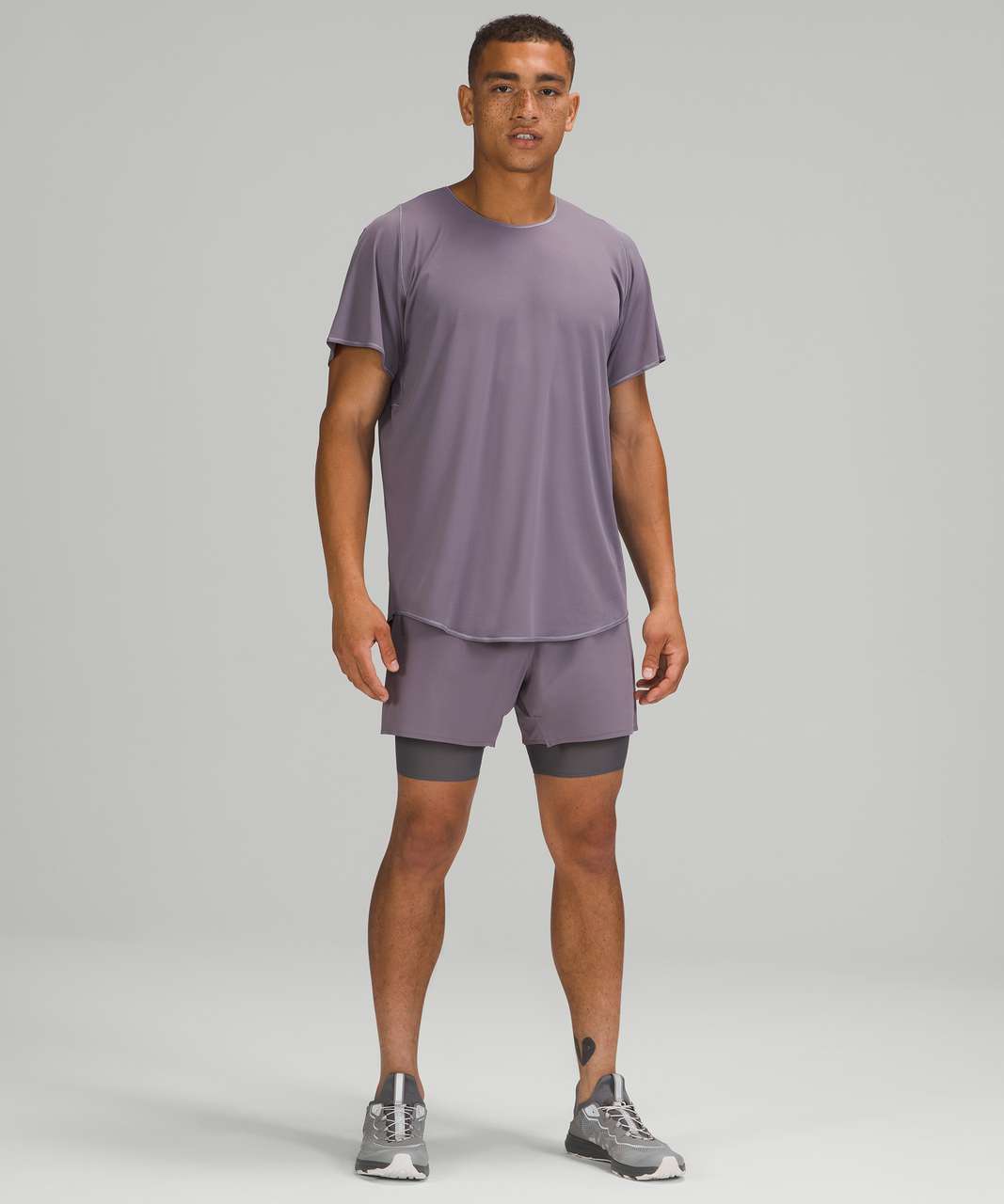 Lululemon lab Run Short Sleeve Shirt - Dusky Lavender