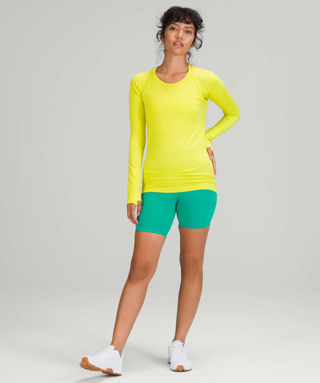 Lululemon Movement is Medicine Swiftly Tech long sleeve in Sonic Yellow Size  12