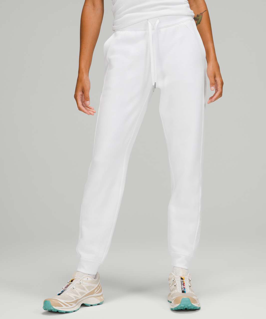 Lululemon In-Depth Jogger (28) - White - lulu fanatics