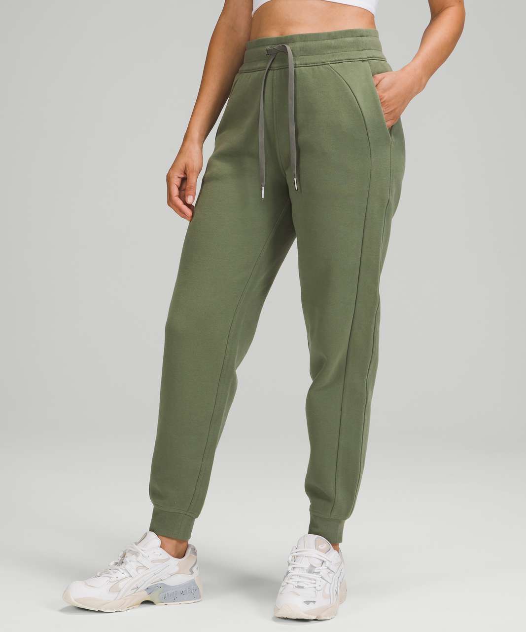 Rise Jogger - Green High Rise Joggers, Womens Joggers