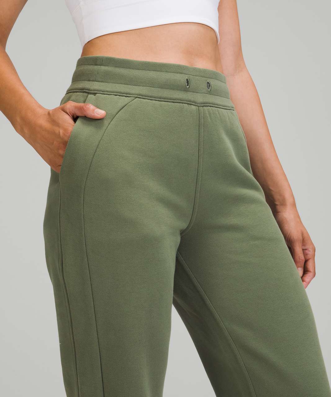 Lululemon Scuba High-Rise Jogger *Fleece 28" - Green Twill