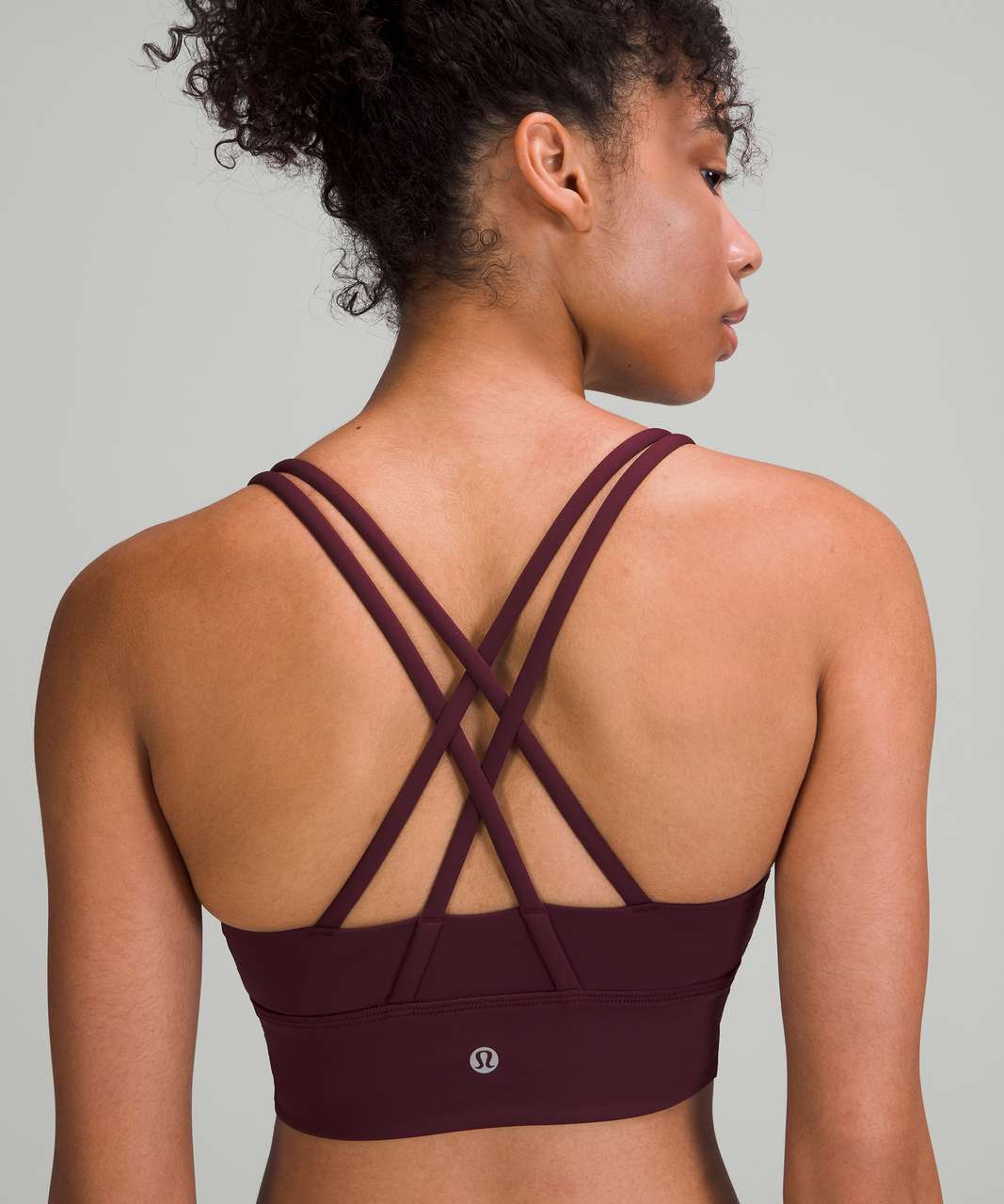 Lululemon Energy Bra Longline *Medium Support, B–D Cups - Cassis - lulu  fanatics