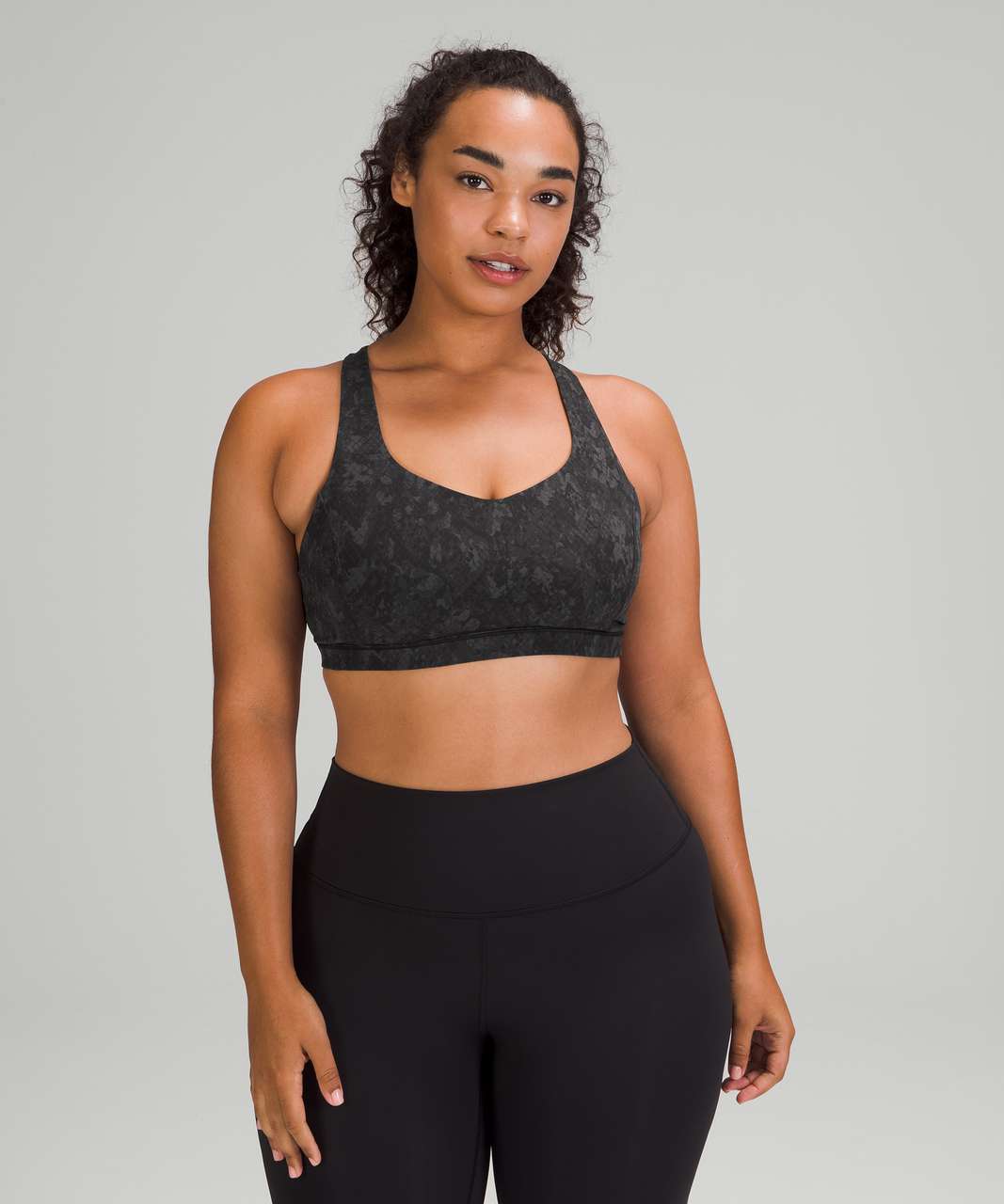 Lululemon Free to Be Serene Bra *Light Support, C/D Cup - Hideaway Camo Deep Coal Multi