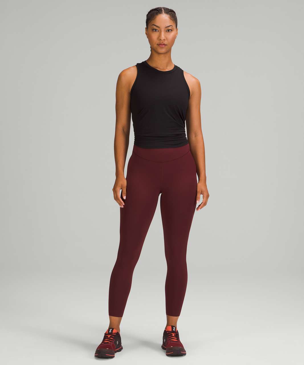 Lululemon Base Pace High-Rise Tight 25 - Red Merlot - lulu fanatics