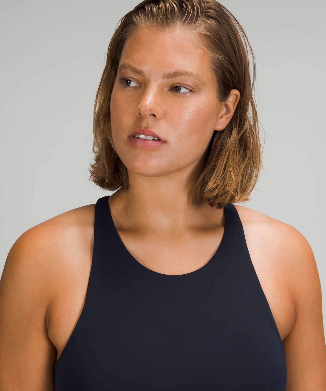 Lululemon Energy Bra High-Neck Longline Tough *Medium Support, B–D Cups -  True Navy - lulu fanatics