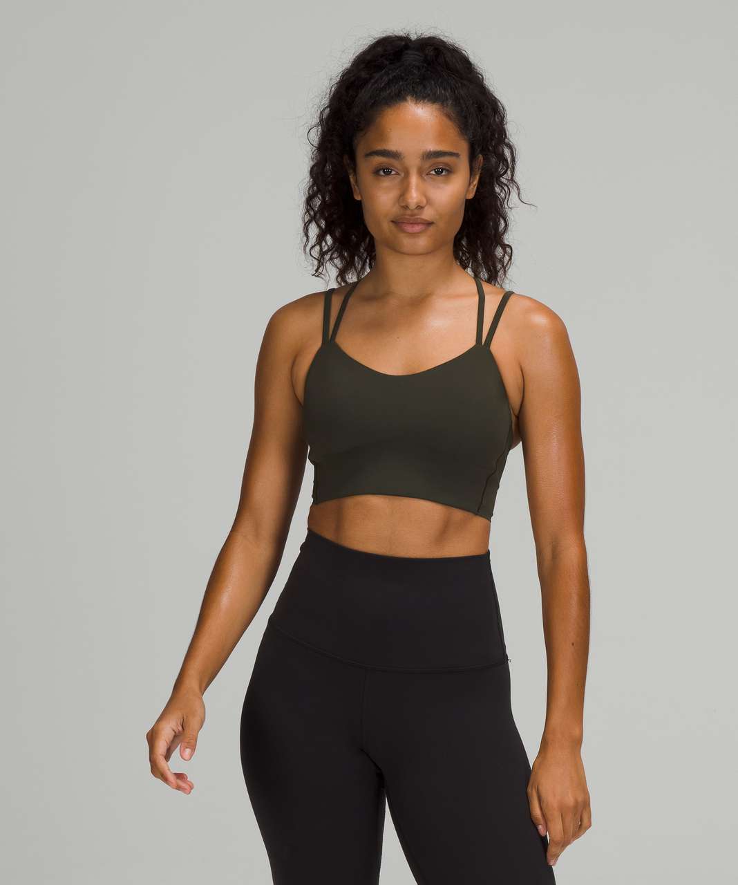 Lululemon Like a Cloud Longline bra D/DD Cup Black - Size 4/UK 8-New+tags