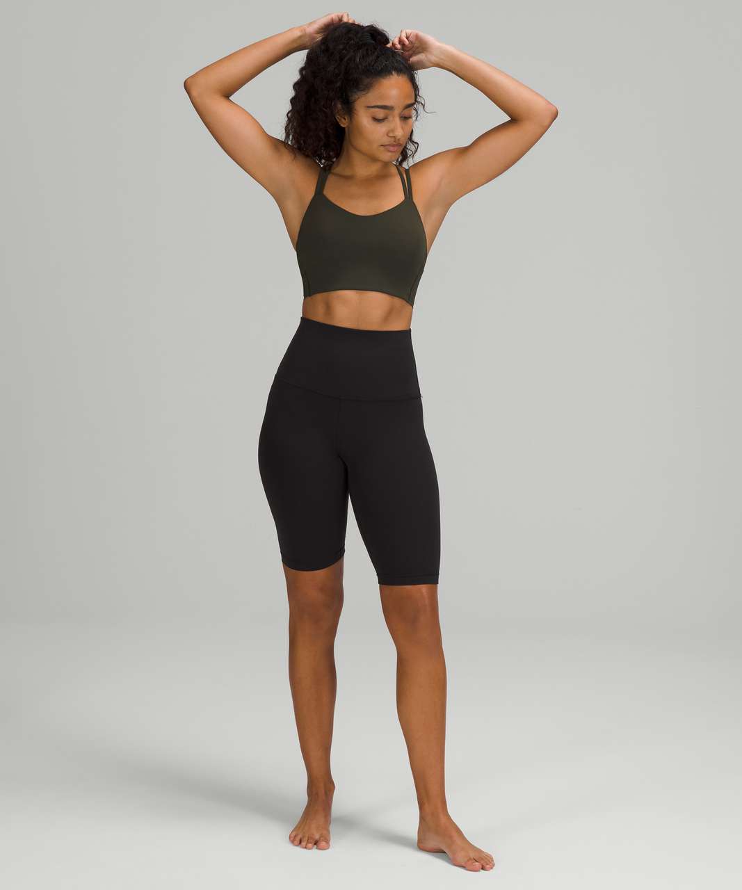 Lululemon Like a Cloud Bra Longline *Light Support, B/C Cup - Dark Olive -  lulu fanatics