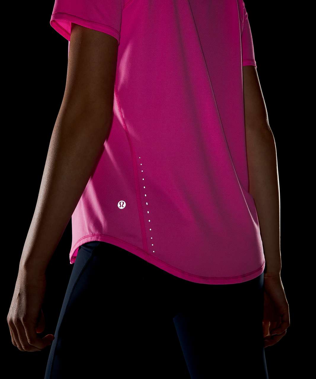 Lululemon High Neck Running and Training T-Shirt Pow Pink Light Size 4