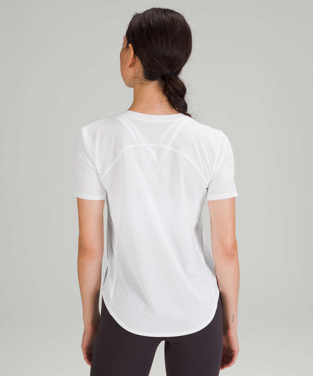 Lululemon High Neck Running and Training T-Shirt - Symphony Blue