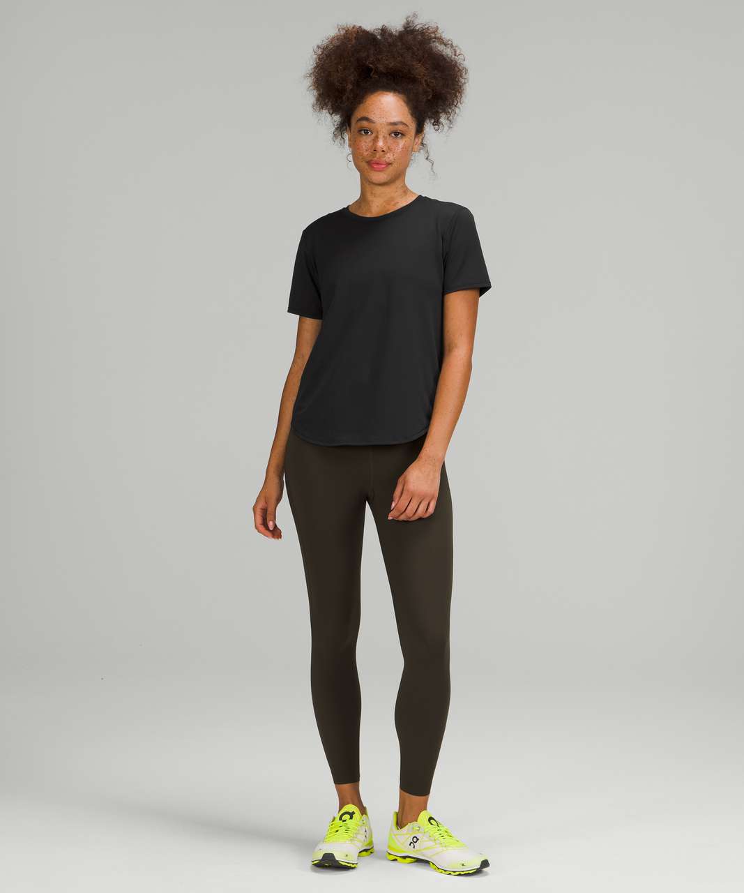 Lululemon High Neck Running and Training T-Shirt - Black