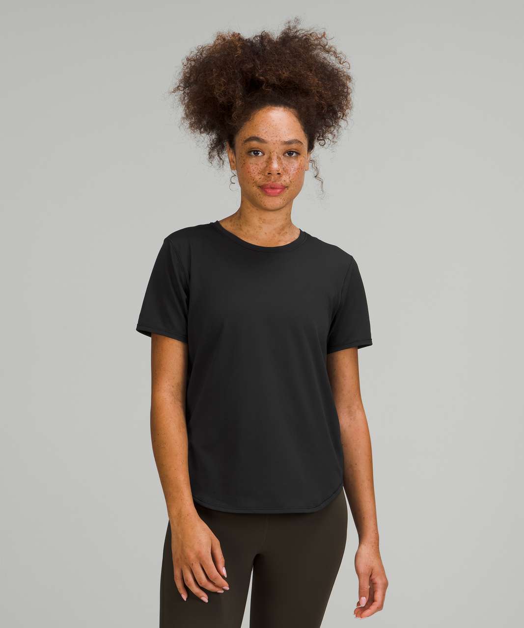 Lululemon Crew Neck Training T-Shirt - Black - lulu fanatics