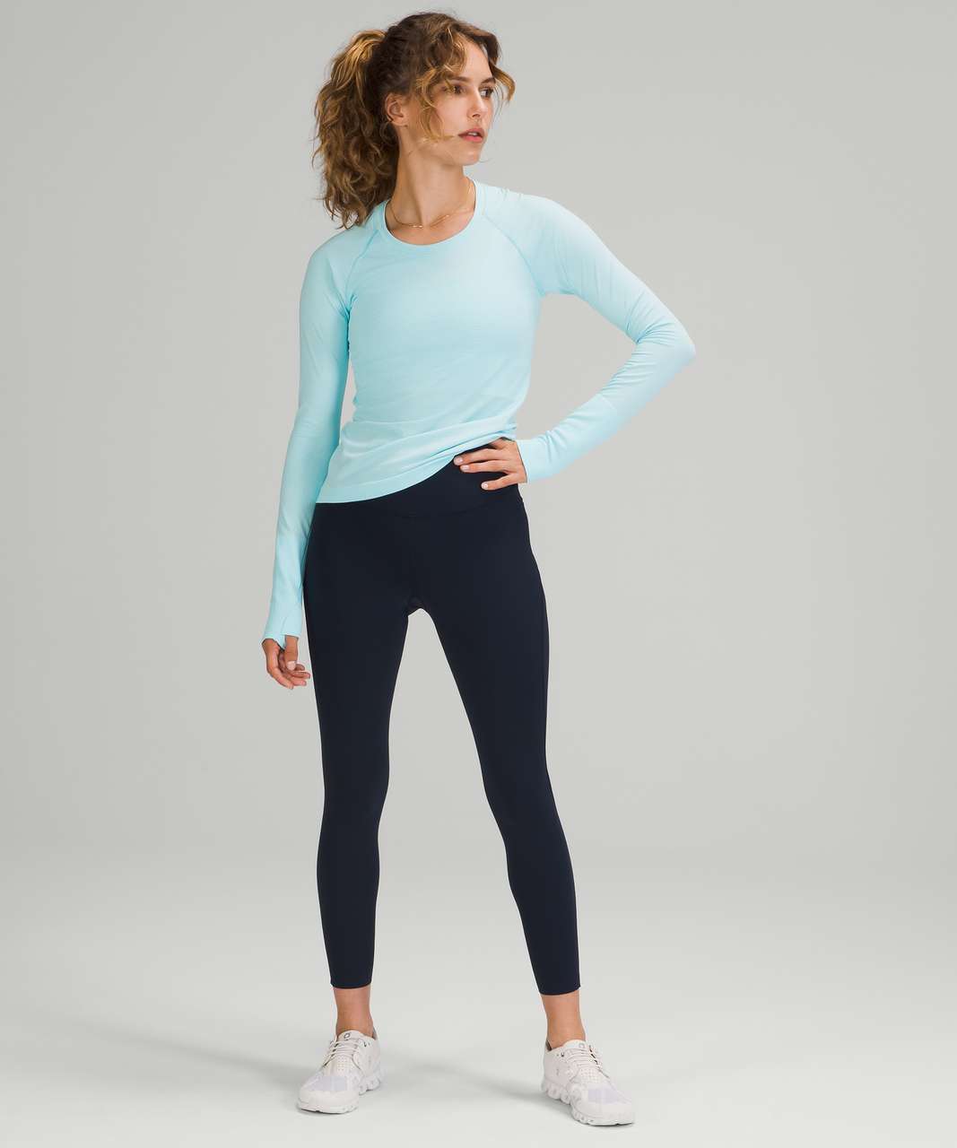 Lululemon Swiftly Tech Long Sleeve Shirt 2.0 Race Length In Teal