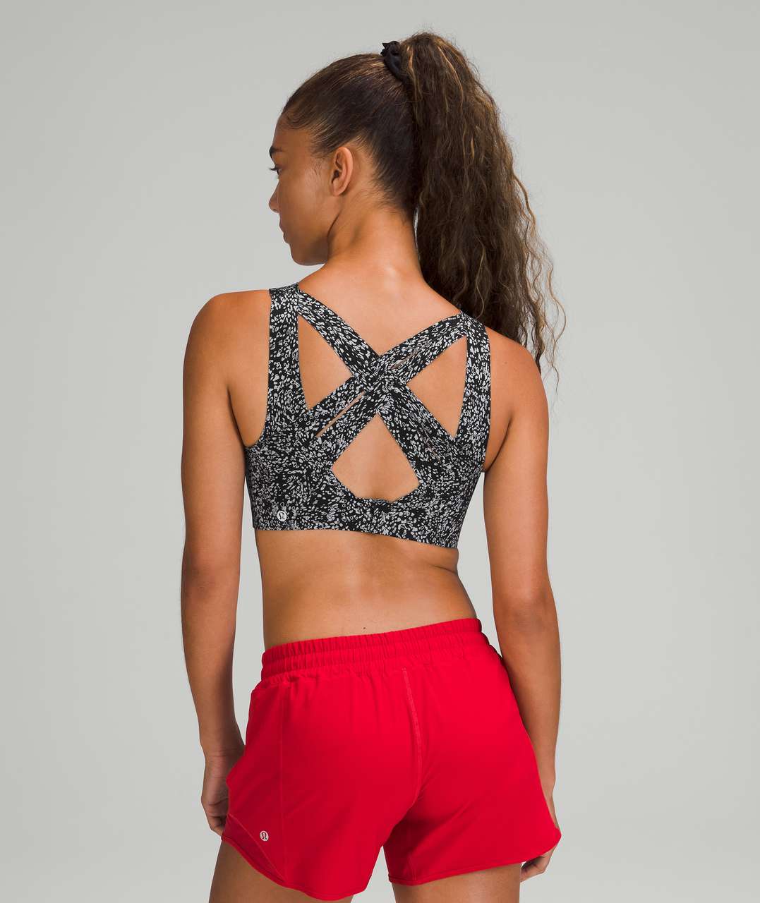 Lululemon Enlite Bra Weave *High Support, A–E Cups - Crescendo Speckle  Rhino Grey Black - lulu fanatics