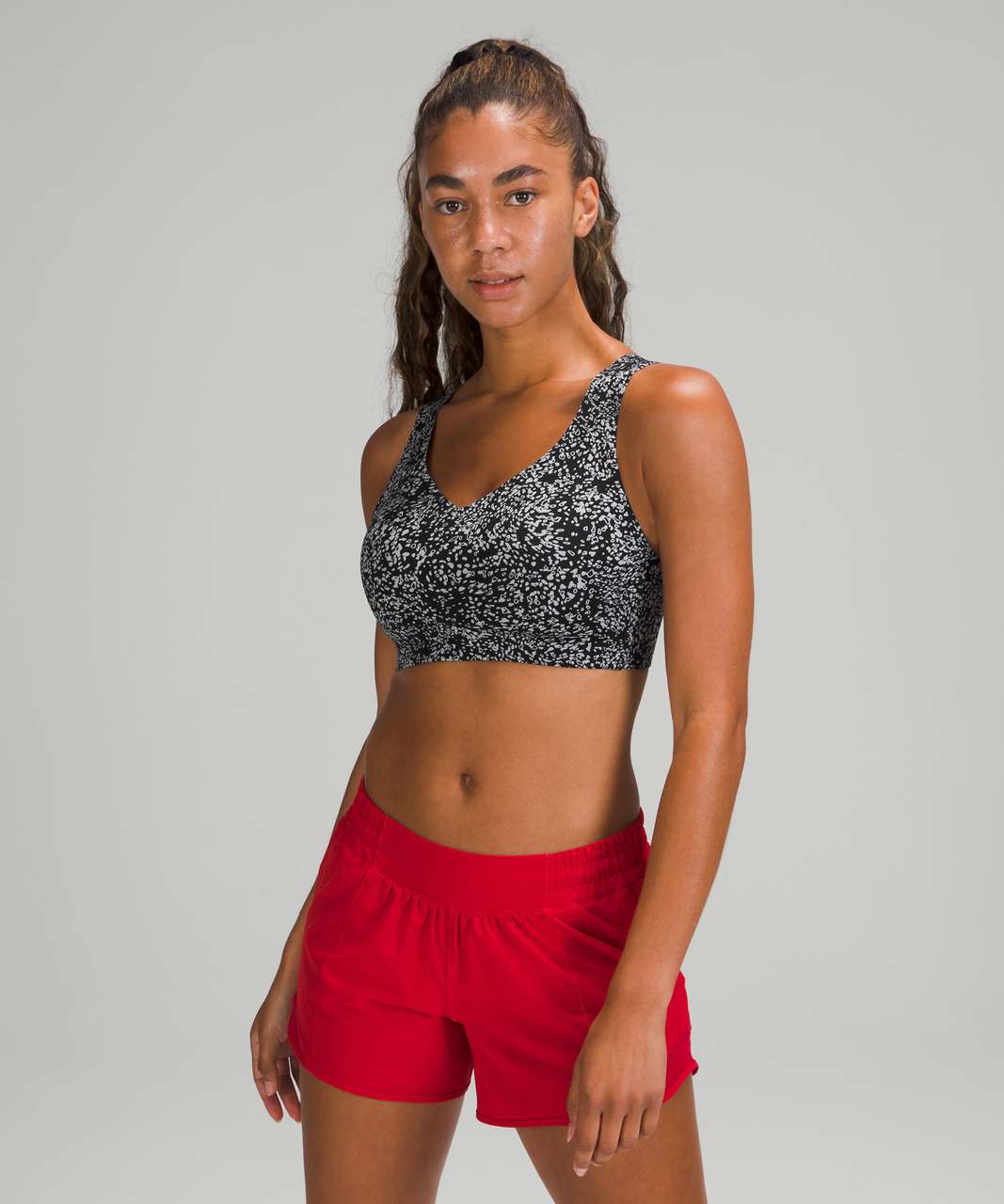 Lululemon Enlite Bra Weave *High Support, A–E Cups - Crescendo Speckle Rhino Grey Black