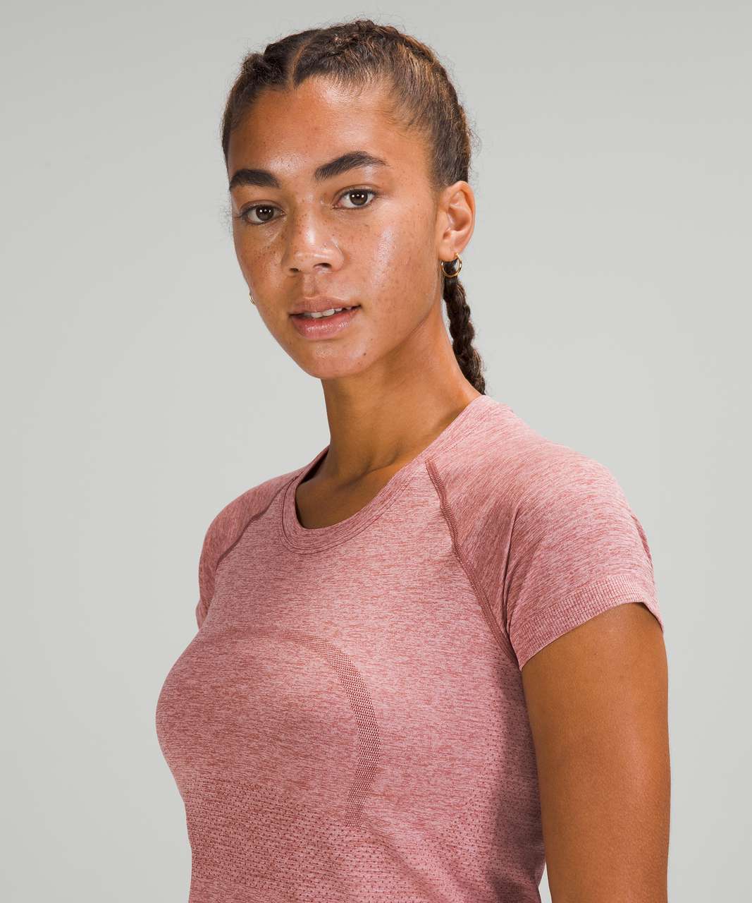 Lululemon Swiftly Tech Short Sleeve Shirt 2.0 *Race Length - Spiced Chai / Pink Rosebud