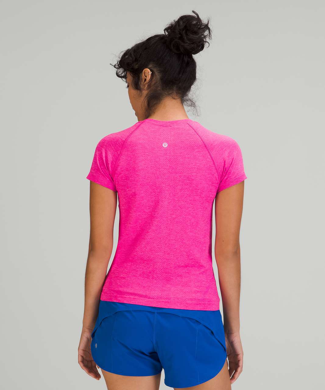 NWT LULULEMON SWIFTLY TECH SHORT SLEEVE SHIRT 💫 POW PINK/ RIPENED RASPBERRY  8