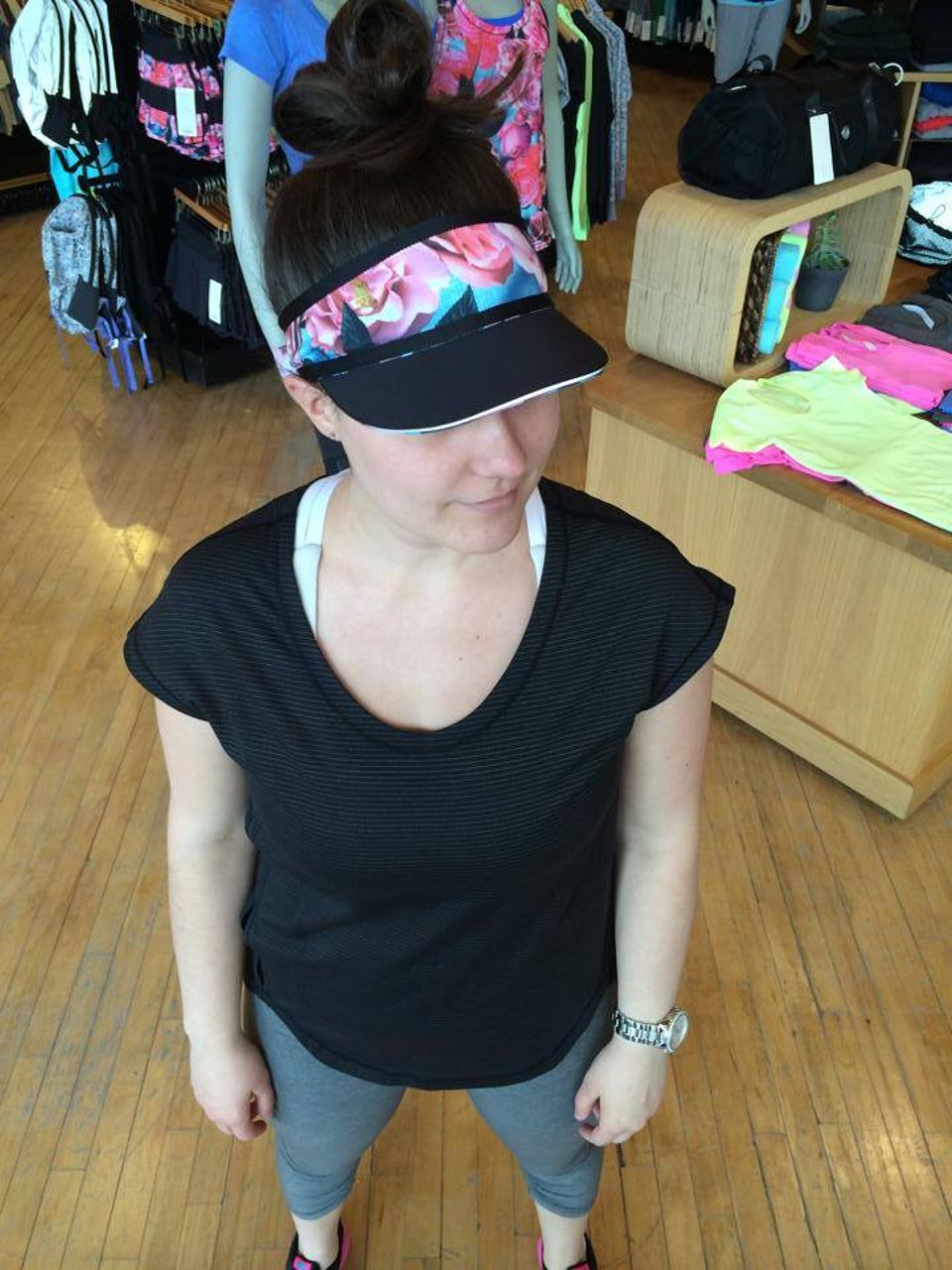 Lululemon Perfect Pace Visor - Secret Garden / Black