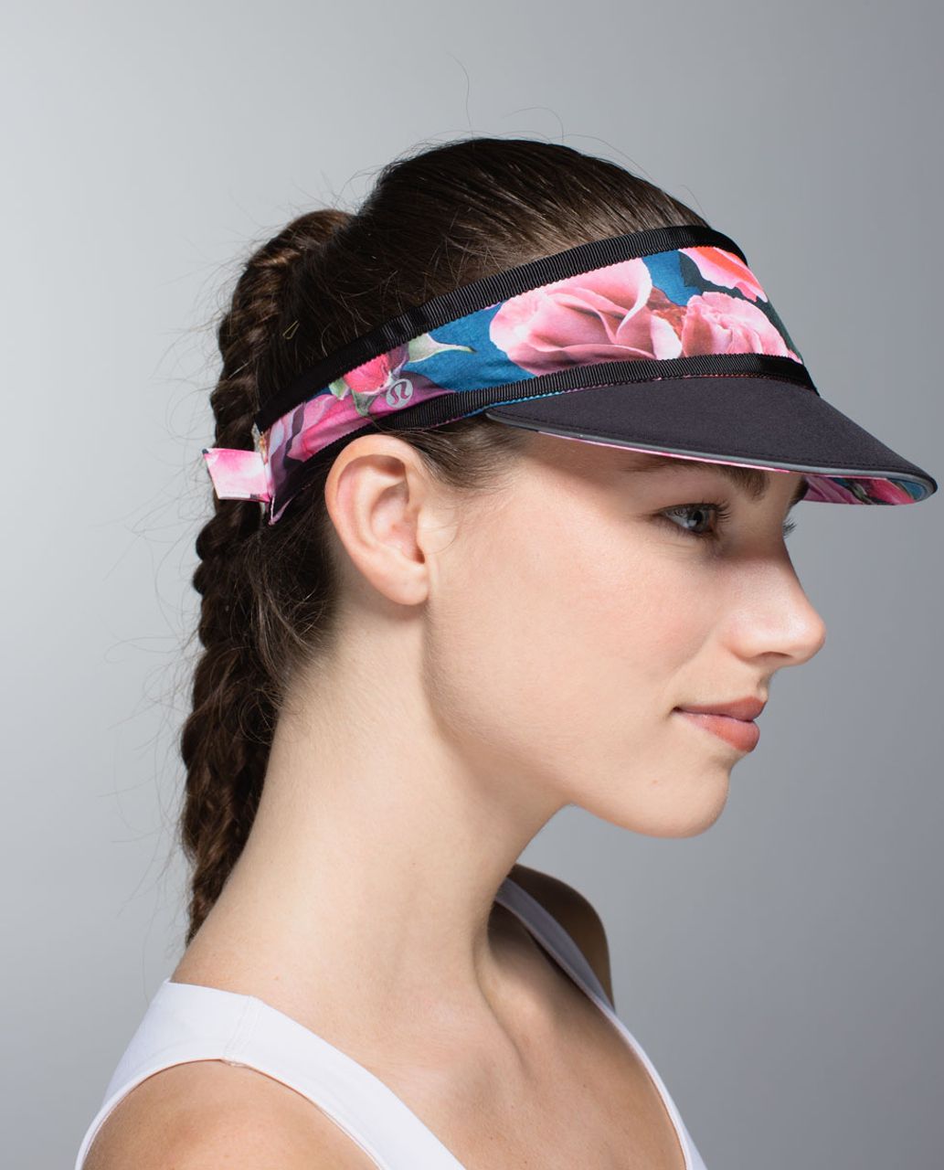 Lululemon Perfect Pace Visor - Secret Garden / Black - lulu fanatics