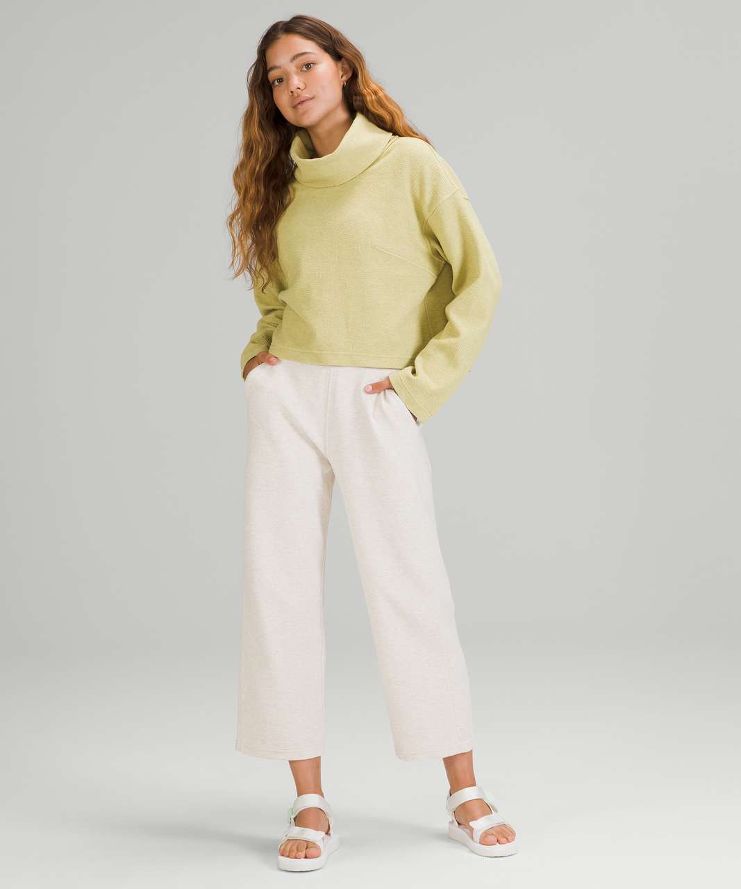 Lululemon Womens Cowl Funnel Neck Ruched Pullover Sweatshirt Gray Size -  Shop Linda's Stuff