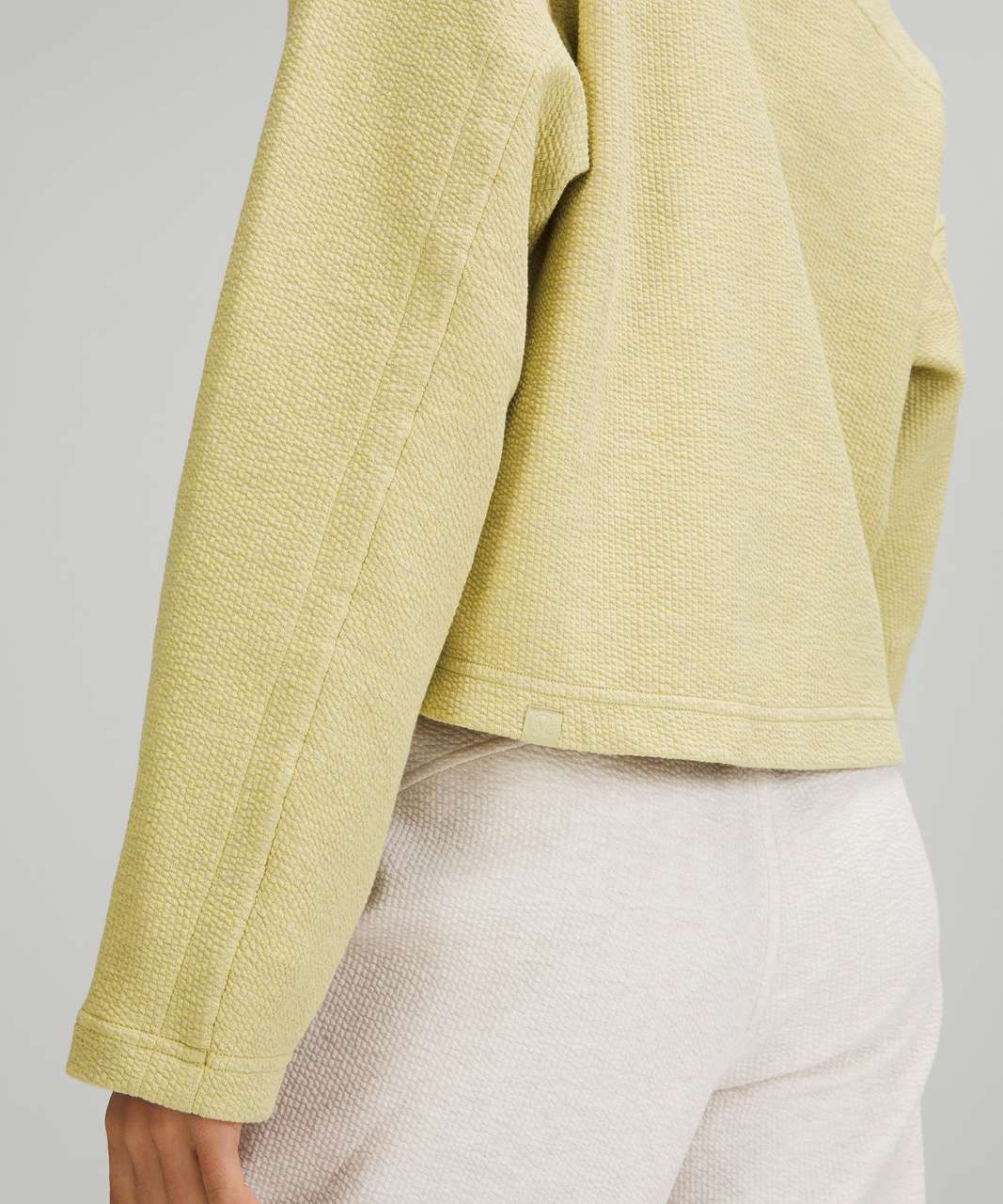 Lululemon Scuba Oversized Funnel Neck Shirt Heathered Delicate