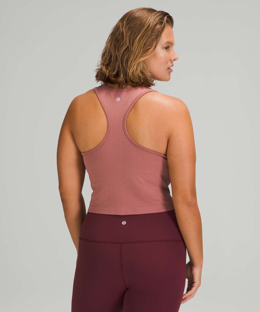 Lululemon Ebb To Street Racerback Crop Tank Top - Spiced Chai