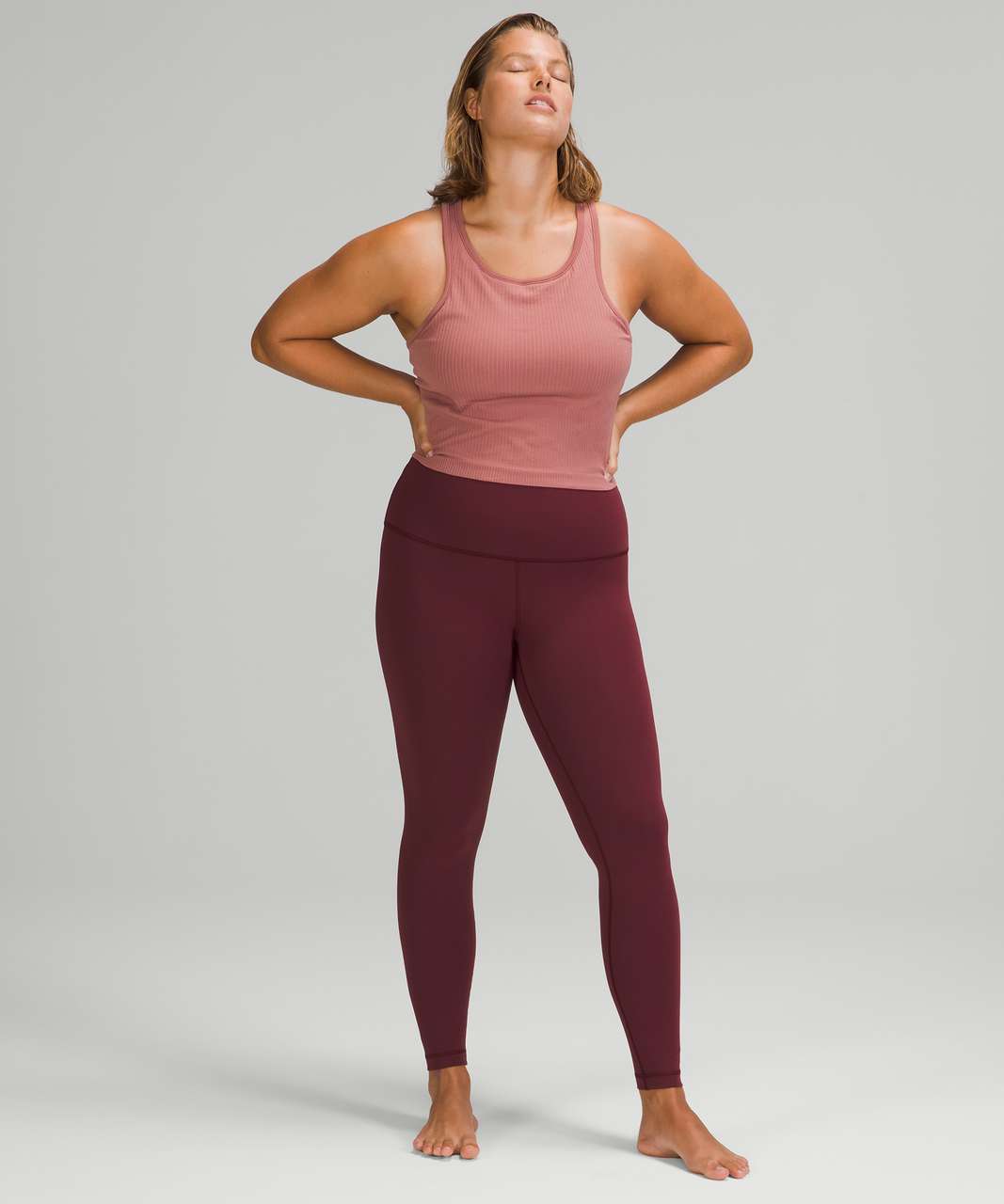 Lululemon Ebb To Street Racerback Crop Tank Top - Spiced Chai