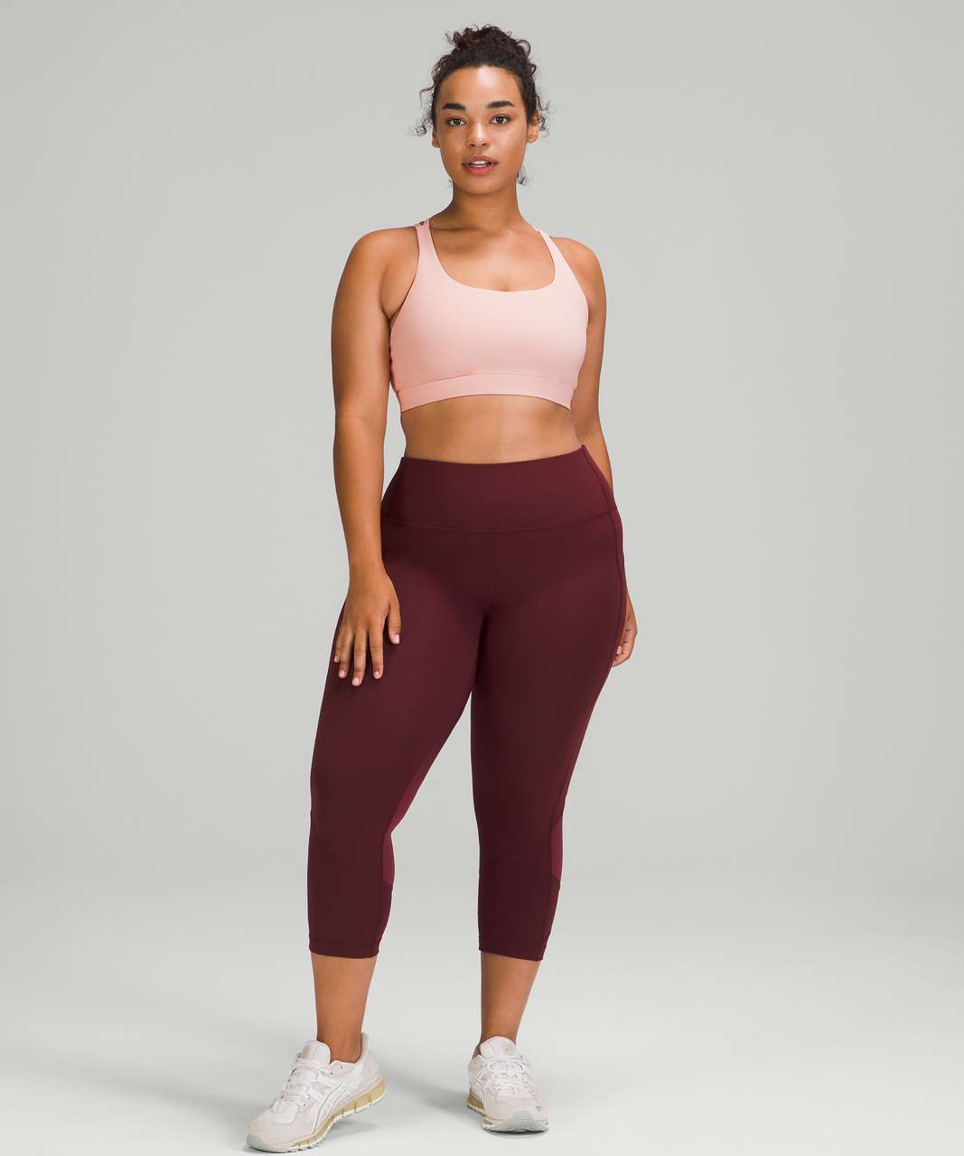 Bra Lululemon Burgundy in Cotton - elasthane - 37399410