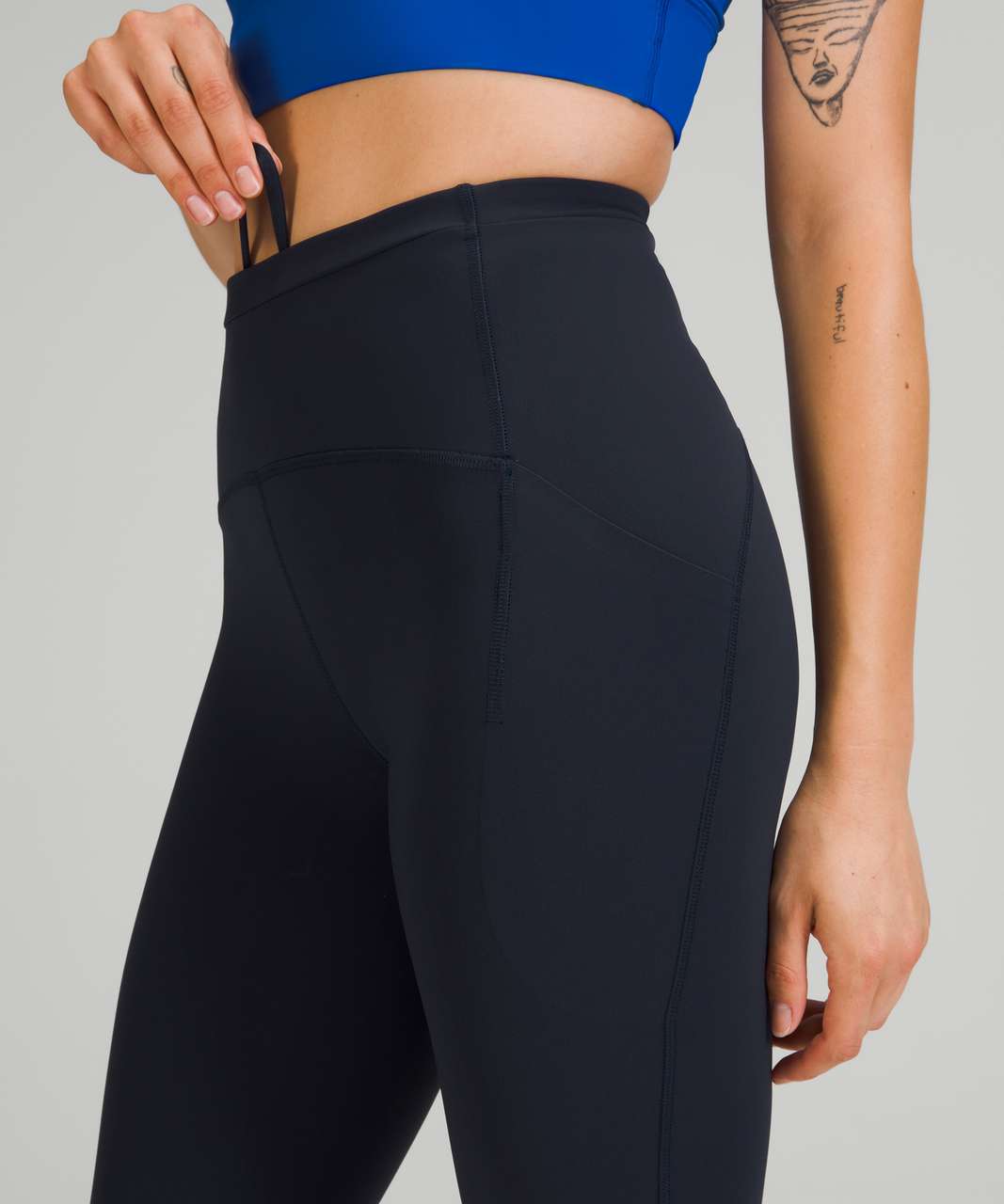 Lululemon Swift Speed High-Rise Crop 23" - True Navy