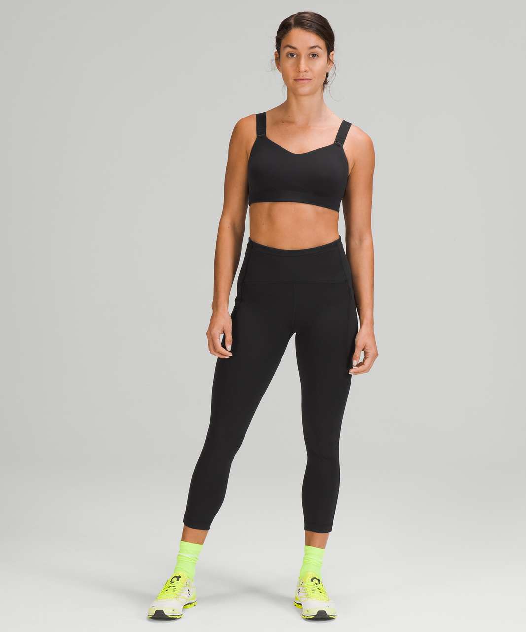 Lululemon Swift Speed High-Rise Crop 23 - Black - lulu fanatics