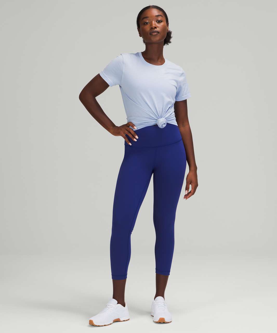 Lululemon Swiftly Breathe Short Sleeve In Blue